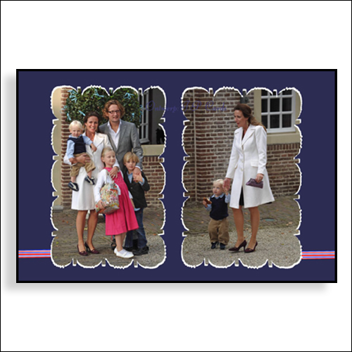 Fotokaart 06/17 ~ Gezin Prins Bernhard en Prinses Annette